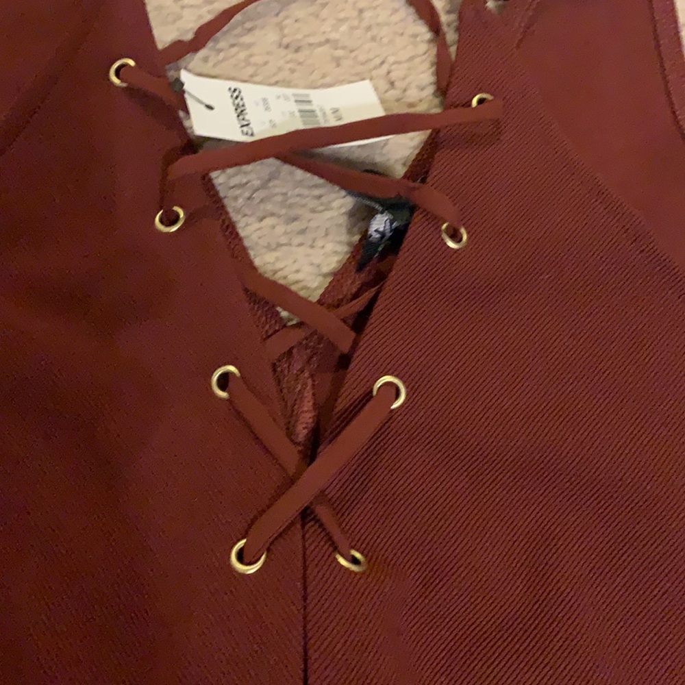 Express bodysuit Size medium NWT Brown - Picture 2 of 6
